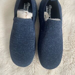 Kids Deer Stags Nosox Navy Blue Slip-On Shoes